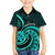 Turquoise New Zealand Mangopare Kid Hawaiian Shirt Aotearoa Maori Koru Style LT14 Kid Turquoise - Polynesian Pride