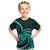 Turquoise New Zealand Mangopare Kid T Shirt Aotearoa Maori Koru Style LT14 Turquoise - Polynesian Pride