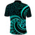 Turquoise New Zealand Mangopare Polo Shirt Aotearoa Maori Koru Style LT14 - Polynesian Pride