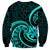 Turquoise New Zealand Mangopare Sweatshirt Aotearoa Maori Koru Style LT14 - Polynesian Pride