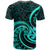 Turquoise New Zealand Mangopare T Shirt Aotearoa Maori Koru Style LT14 - Polynesian Pride