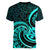 Turquoise New Zealand Mangopare Women V Neck T Shirt Aotearoa Maori Koru Style LT14 - Polynesian Pride