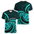 Turquoise New Zealand Mangopare Women V Neck T Shirt Aotearoa Maori Koru Style LT14 - Polynesian Pride