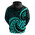 Turquoise New Zealand Mangopare Zip Hoodie Aotearoa Maori Koru Style LT14 - Polynesian Pride