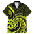 Lime Green New Zealand Mangopare Family Matching Mermaid Dress and Hawaiian Shirt Aotearoa Maori Koru Style LT14 Dad's Shirt - Short Sleeve Lime Green - Polynesian Pride