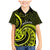 Lime Green New Zealand Mangopare Family Matching Mermaid Dress and Hawaiian Shirt Aotearoa Maori Koru Style LT14 Son's Shirt Lime Green - Polynesian Pride