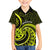 Lime Green New Zealand Mangopare Family Matching Off Shoulder Long Sleeve Dress and Hawaiian Shirt Aotearoa Maori Koru Style LT14 Son's Shirt Lime Green - Polynesian Pride