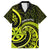 Lime Green New Zealand Mangopare Family Matching Off Shoulder Maxi Dress and Hawaiian Shirt Aotearoa Maori Koru Style LT14 Dad's Shirt - Short Sleeve Lime Green - Polynesian Pride