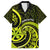 Lime Green New Zealand Mangopare Family Matching Short Sleeve Bodycon Dress and Hawaiian Shirt Aotearoa Maori Koru Style LT14 Dad's Shirt - Short Sleeve Lime Green - Polynesian Pride