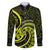 Lime Green New Zealand Mangopare Family Matching Short Sleeve Bodycon Dress and Hawaiian Shirt Aotearoa Maori Koru Style LT14 Dad's Shirt - Long Sleeve Lime Green - Polynesian Pride