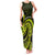 Lime Green New Zealand Mangopare Family Matching Tank Maxi Dress and Hawaiian Shirt Aotearoa Maori Koru Style LT14 Mom's Dress Lime Green - Polynesian Pride