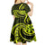 Lime Green New Zealand Mangopare Kid Short Sleeve Dress Aotearoa Maori Koru Style LT14 - Polynesian Pride