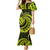 Lime Green New Zealand Mangopare Mermaid Dress Aotearoa Maori Koru Style LT14 Women Lime Green - Polynesian Pride