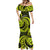 Lime Green New Zealand Mangopare Mermaid Dress Aotearoa Maori Koru Style LT14 - Polynesian Pride