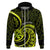 Lime Green New Zealand Mangopare Zip Hoodie Aotearoa Maori Koru Style LT14 Zip Hoodie Lime Green - Polynesian Pride