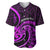 Purple Aotearoa Mangopare Baseball Jersey NZ Maori Koru Style LT14 Purple - Polynesian Pride