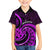 Purple Aotearoa Mangopare Family Matching Long Sleeve Bodycon Dress and Hawaiian Shirt NZ Maori Koru Style LT14 Son's Shirt Purple - Polynesian Pride