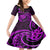 Purple Aotearoa Mangopare Family Matching Mermaid Dress and Hawaiian Shirt NZ Maori Koru Style LT14 Daughter's Dress Purple - Polynesian Pride