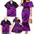 Purple Aotearoa Mangopare Family Matching Mermaid Dress and Hawaiian Shirt NZ Maori Koru Style LT14 - Polynesian Pride