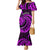 Purple Aotearoa Mangopare Family Matching Mermaid Dress and Hawaiian Shirt NZ Maori Koru Style LT14 Mom's Dress Purple - Polynesian Pride