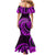 Purple Aotearoa Mangopare Family Matching Mermaid Dress and Hawaiian Shirt NZ Maori Koru Style LT14 - Polynesian Pride