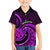 Purple Aotearoa Mangopare Family Matching Short Sleeve Bodycon Dress and Hawaiian Shirt NZ Maori Koru Style LT14 Son's Shirt Purple - Polynesian Pride