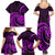 Purple Aotearoa Mangopare Family Matching Summer Maxi Dress and Hawaiian Shirt NZ Maori Koru Style LT14 - Polynesian Pride