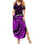 Purple Aotearoa Mangopare Family Matching Summer Maxi Dress and Hawaiian Shirt NZ Maori Koru Style LT14 Mom's Dress Purple - Polynesian Pride