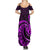 Purple Aotearoa Mangopare Family Matching Summer Maxi Dress and Hawaiian Shirt NZ Maori Koru Style LT14 - Polynesian Pride