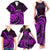 Purple Aotearoa Mangopare Family Matching Tank Maxi Dress and Hawaiian Shirt NZ Maori Koru Style LT14 - Polynesian Pride