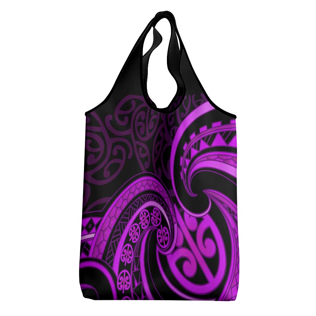 Purple Aotearoa Mangopare Grocery Bag NZ Maori Koru Style LT14 - Polynesian Pride