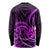 Purple Aotearoa Mangopare Long Sleeve Shirt NZ Maori Koru Style LT14 - Polynesian Pride