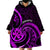 Purple Aotearoa Mangopare Wearable Blanket Hoodie NZ Maori Koru Style LT14 - Polynesian Pride