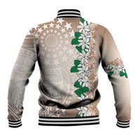 Cook Islands Tiare Maori With Conch Shell Baseball Jacket 2025 Pasifika Polynesian Tattoo LT14 - Polynesian Pride