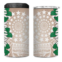 Cook Islands Tiare Maori With Conch Shell 4 in 1 Can Cooler Tumbler 2025 Pasifika Polynesian Tattoo LT14 One Size: 16 oz Brown - Polynesian Pride