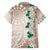 Cook Islands Tiare Maori With Conch Shell Family Matching Off Shoulder Short Dress and Hawaiian Shirt 2025 Pasifika Polynesian Tattoo