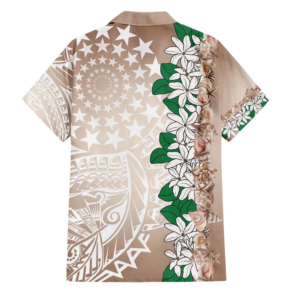 Cook Islands Tiare Maori With Conch Shell Hawaiian Shirt 2025 Pasifika Polynesian Tattoo LT14 - Polynesian Pride