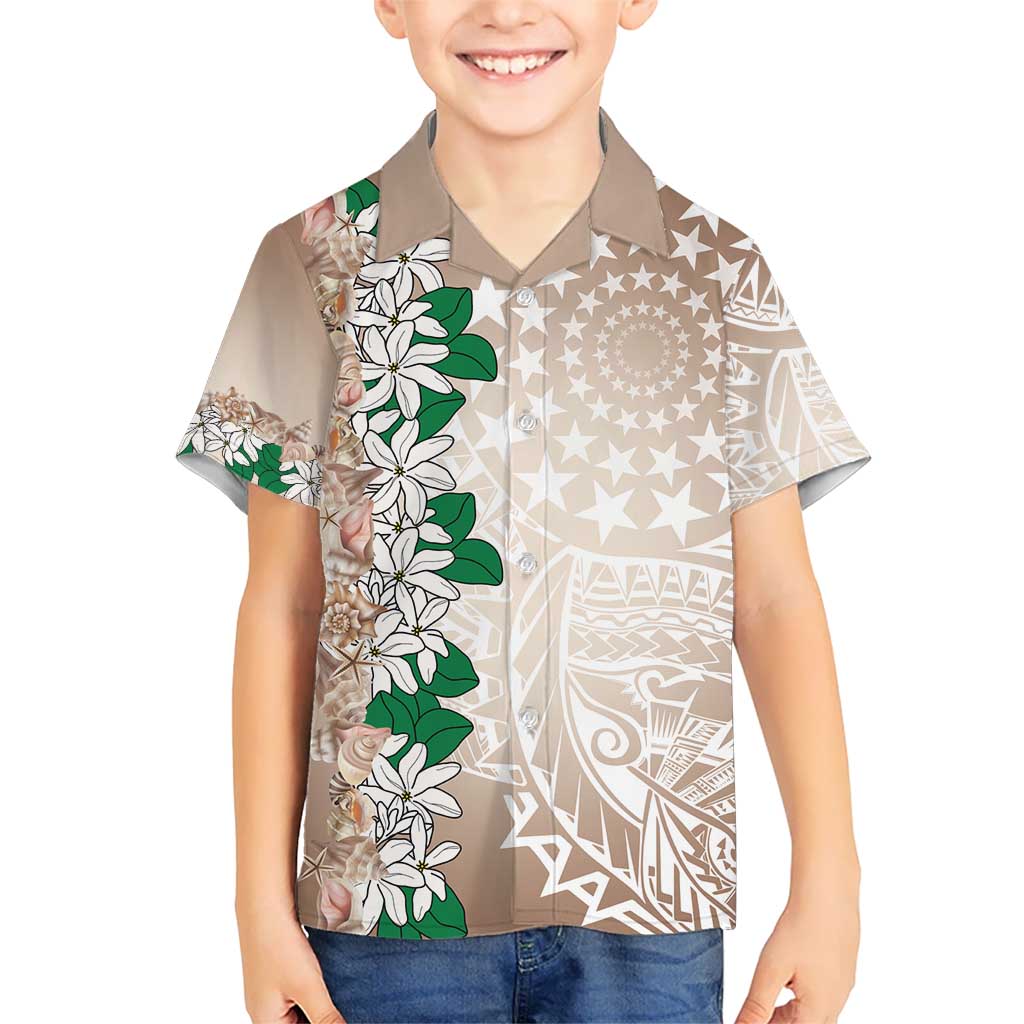 Cook Islands Tiare Maori With Conch Shell Hawaiian Shirt 2025 Pasifika Polynesian Tattoo LT14 - Polynesian Pride