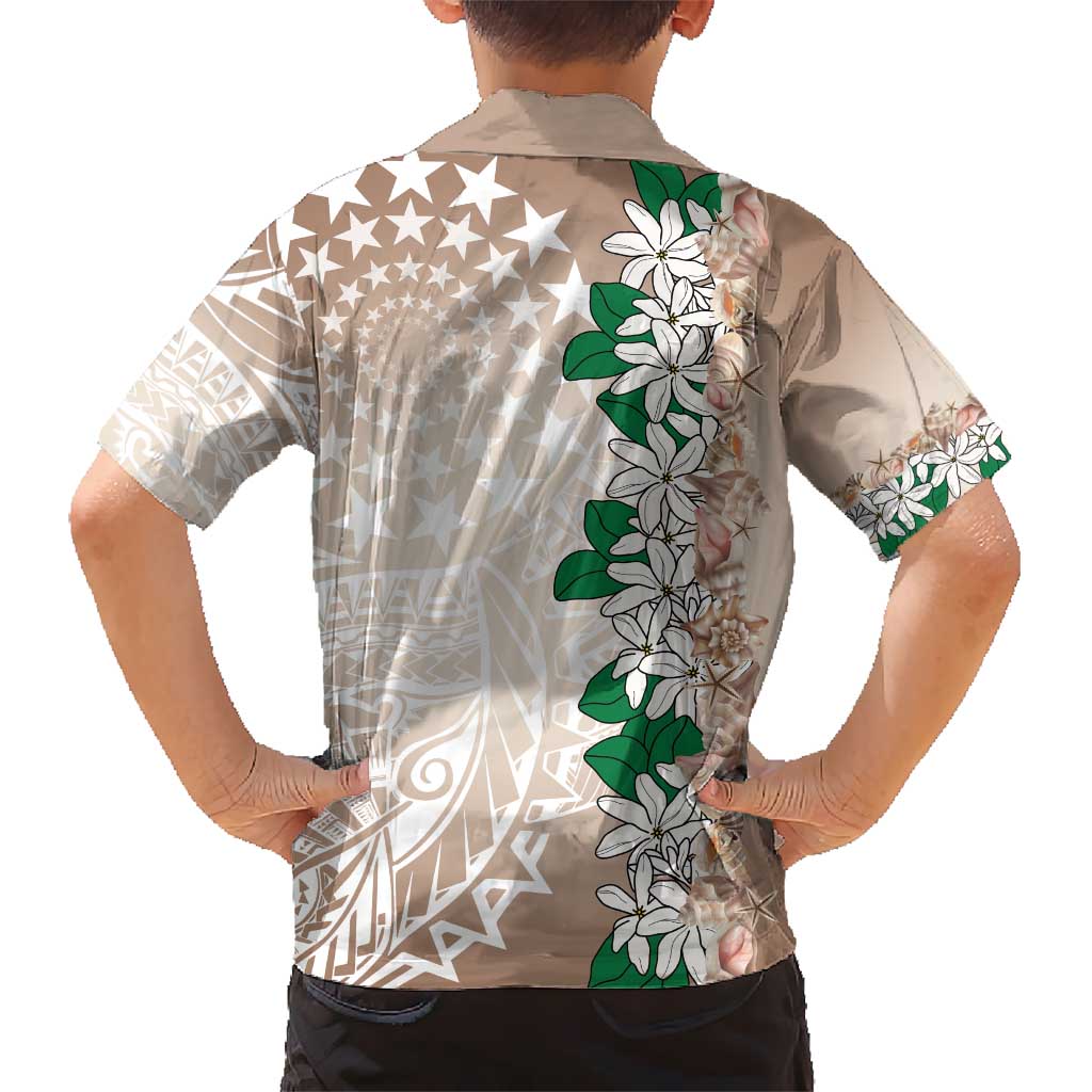 Cook Islands Tiare Maori With Conch Shell Hawaiian Shirt 2025 Pasifika Polynesian Tattoo LT14 - Polynesian Pride