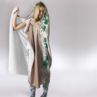 Cook Islands Tiare Maori With Conch Shell Hooded Blanket 2025 Pasifika Polynesian Tattoo LT14 - Polynesian Pride