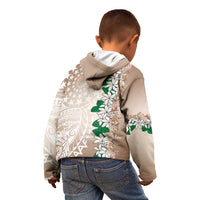 Cook Islands Tiare Maori With Conch Shell Kid Hoodie 2025 Pasifika Polynesian Tattoo