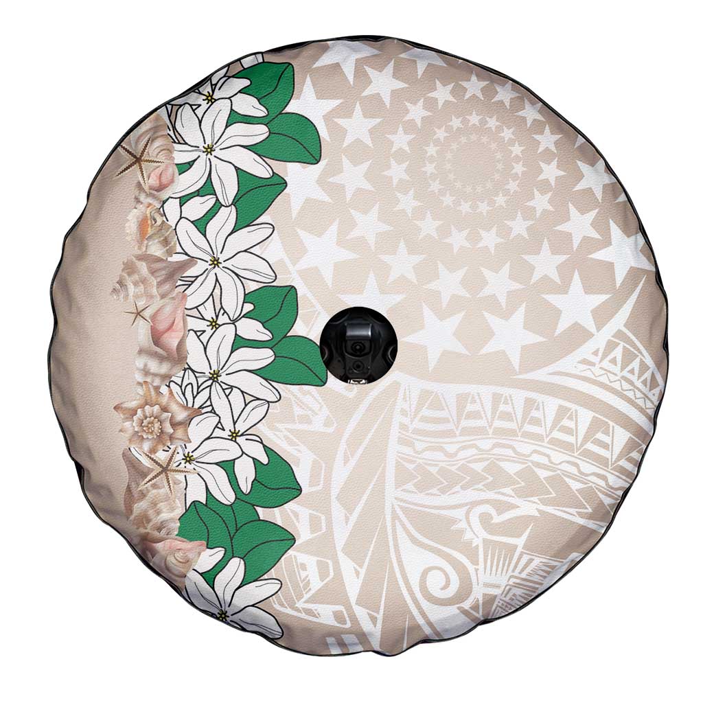 Cook Islands Tiare Maori With Conch Shell Spare Tire Cover 2025 Pasifika Polynesian Tattoo