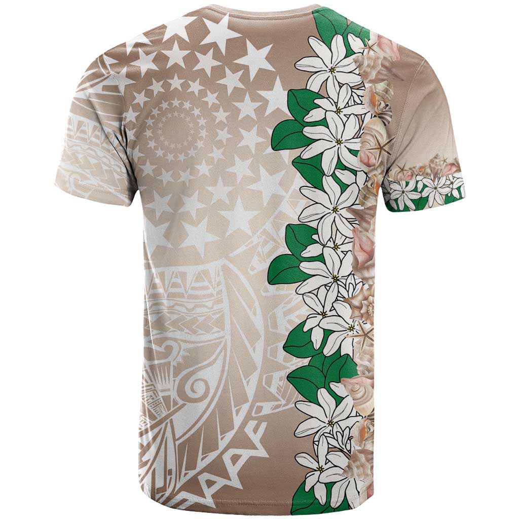 Cook Islands Tiare Maori With Conch Shell T Shirt 2025 Pasifika Polynesian Tattoo LT14 - Polynesian Pride
