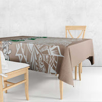 Cook Islands Tiare Maori With Conch Shell Tablecloth 2025 Pasifika Polynesian Tattoo LT14 - Polynesian Pride