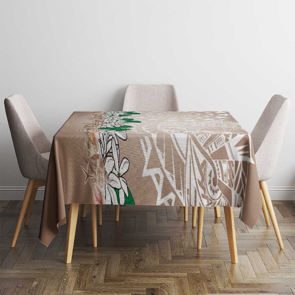 Cook Islands Tiare Maori With Conch Shell Tablecloth 2025 Pasifika Polynesian Tattoo LT14 - Polynesian Pride