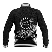 Kia Orana Cook Islands Baseball Jacket 2025 Pasifika Polynesian Turtle Black Color LT14 - Polynesian Pride