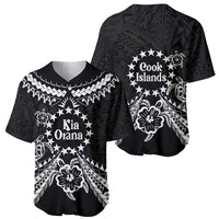 Kia Orana Cook Islands Baseball Jersey 2025 Pasifika Polynesian Turtle Black Color