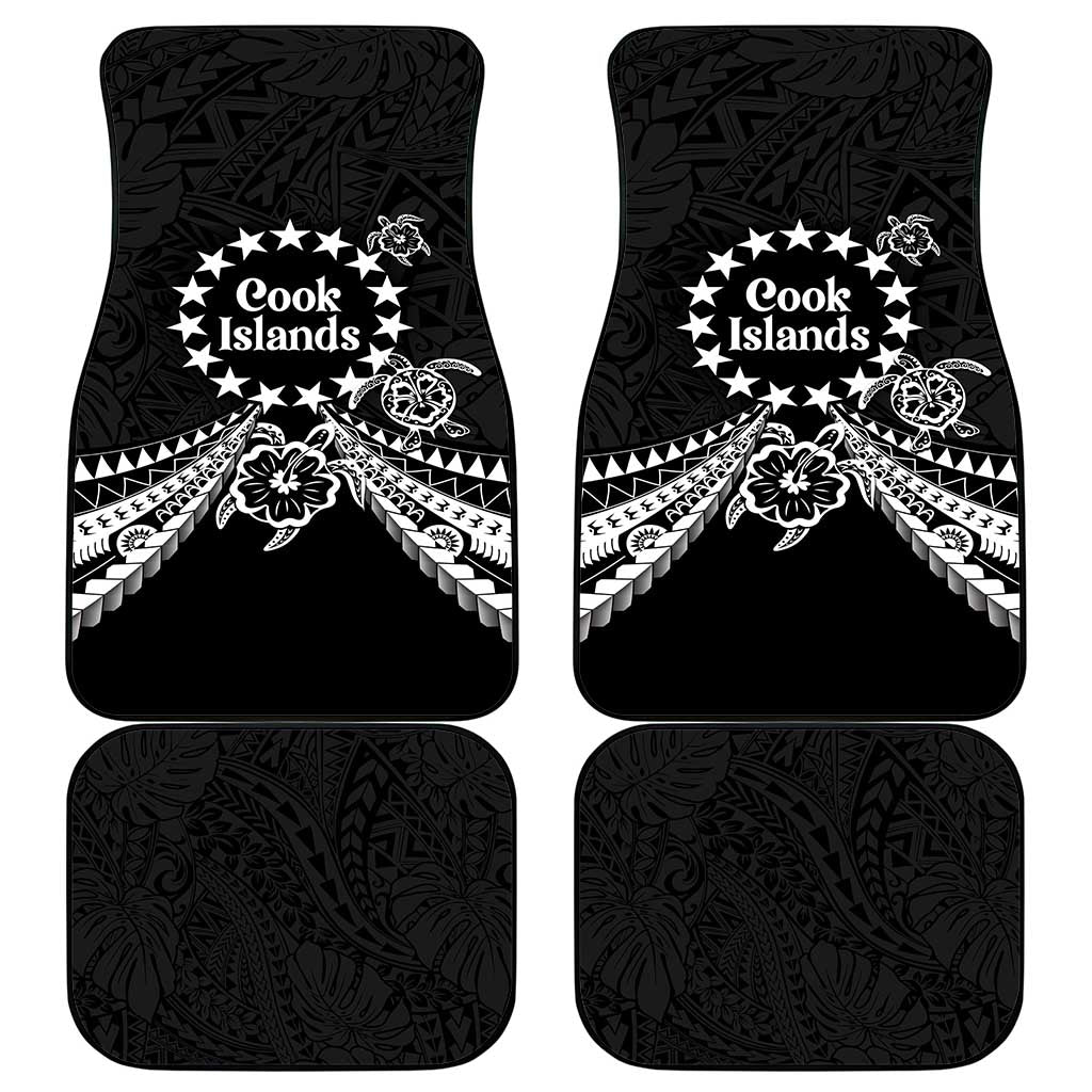 Kia Orana Cook Islands Car Mats 2025 Pasifika Polynesian Turtle Black Color LT14 - Polynesian Pride