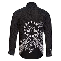 Kia Orana Cook Islands Family Matching Off The Shoulder Long Sleeve Dress and Hawaiian Shirt 2025 Pasifika Polynesian Turtle Black Color