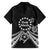 Kia Orana Cook Islands Family Matching Off Shoulder Short Dress and Hawaiian Shirt 2025 Pasifika Polynesian Turtle Black Color